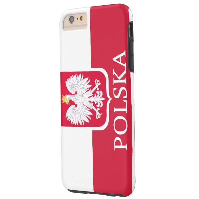 Polska White Eagle Flag Case-Mate iPhone Case (Achterkant Links)
