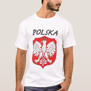 Polska White Eagle on Shield T-shirt