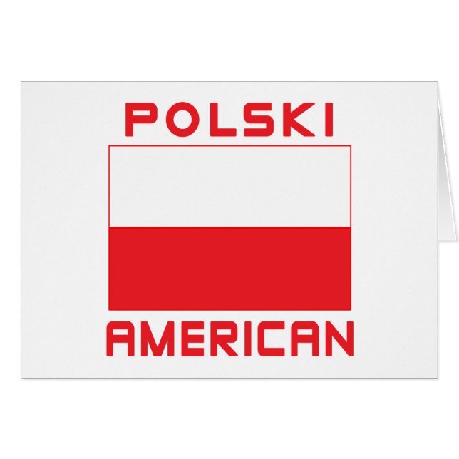 Polski American Flag (Voorkant Horizontaal)