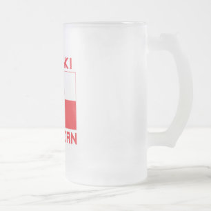 Polski American Flag Matglas Bierpul