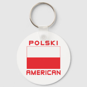 Polski American Flag Sleutelhanger
