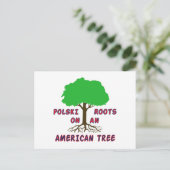 Polski American Roots Briefkaart (Staand voorkant)