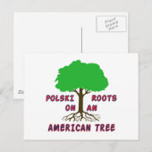 Polski American Roots Briefkaart (Voorkant / Achterkant)