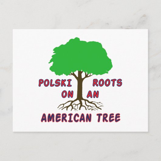 Polski American Roots Briefkaart (Voorkant)