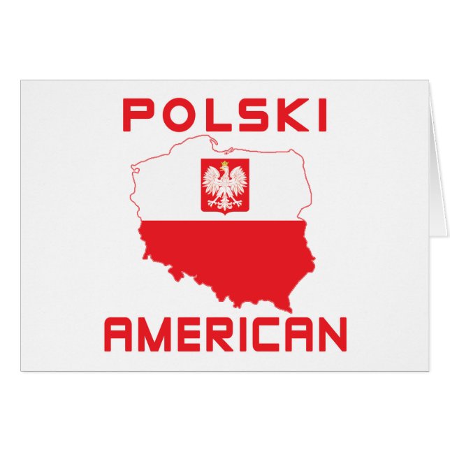 Polski Amerikaanse kaart (Voorkant Horizontaal)