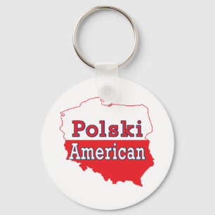 Polski Amerikaanse kaart Sleutelhanger