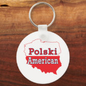 Polski Amerikaanse kaart Sleutelhanger (Voorkant)