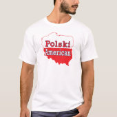 Polski Amerikaanse kaart T-shirt (Voorkant)