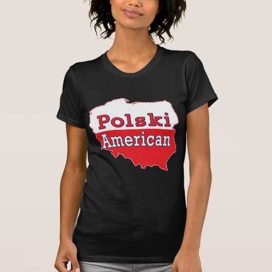 Polski Amerikaanse kaart T-shirt (Voorkant)