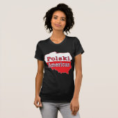 Polski Amerikaanse kaart T-shirt (Voorkant volledig)