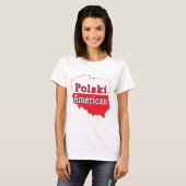 Polski Amerikaanse kaart T-shirt (Voorkant volledig)