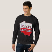 Polski Amerikaanse kaart Trui (Voorkant volledig)