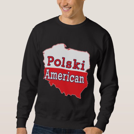 Polski Amerikaanse kaart Trui (Voorkant)