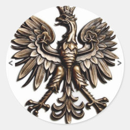 Polski orzelek ronde sticker