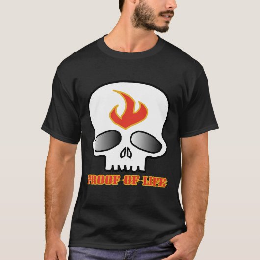 POLSKULL BLACK T-SHIRT (Voorkant)