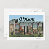 Polson, Montana Briefkaart (Voorkant / Achterkant)