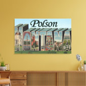 Polson, Montana Canvas Afdruk (Insitu (Woonkamer))