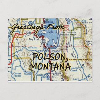 Polson MT kaart