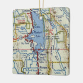 Polson MT  kaart Keramisch Ornament (Links)