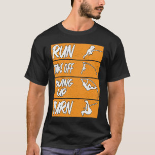 Polsprongbaan Hardlopen Swing Omhoog Draai Polspro T-shirt