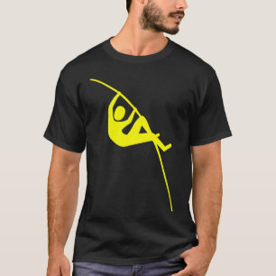 Polsstokhoogspringen - Geel T-shirt