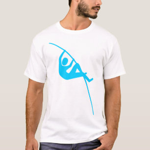 Polsstokhoogspringen - Hemelblauw T-shirt