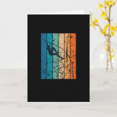 Polsstokhoogspringen Retro Kaart (Gele Bloem)