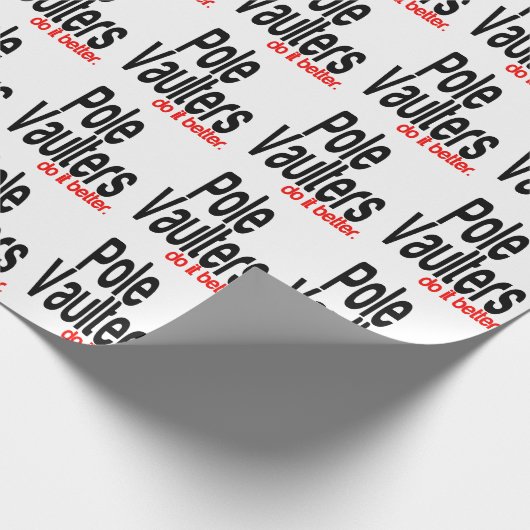 Polsstokhoogspringers doen het beter cadeaupapier (Hoek)