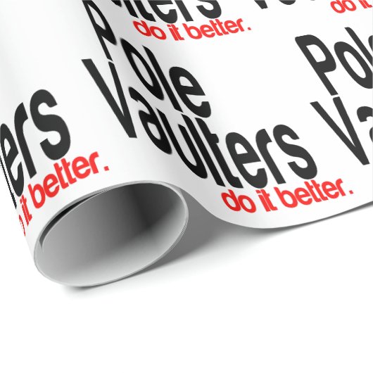 Polsstokhoogspringers doen het beter cadeaupapier (Rol Hoek)