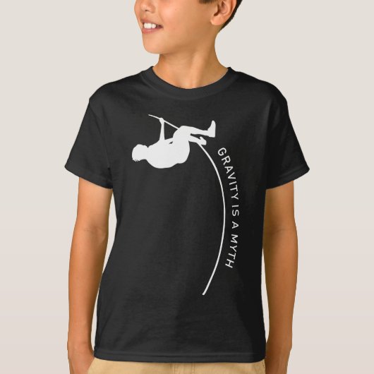 polsstokspringen (track and field jumper) t-shirt (Voorkant)