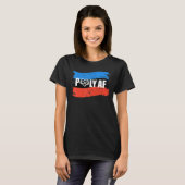 Poly Af Polyamoreuze Vlag Polyamorietrots T-shirt (Voorkant volledig)