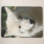 Poly Animals - Wolf Sherpa Deken (Voorkant (horizontaal))