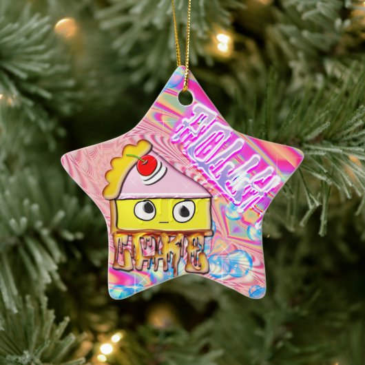 poly cake tortina keramisch ornament (Boom)