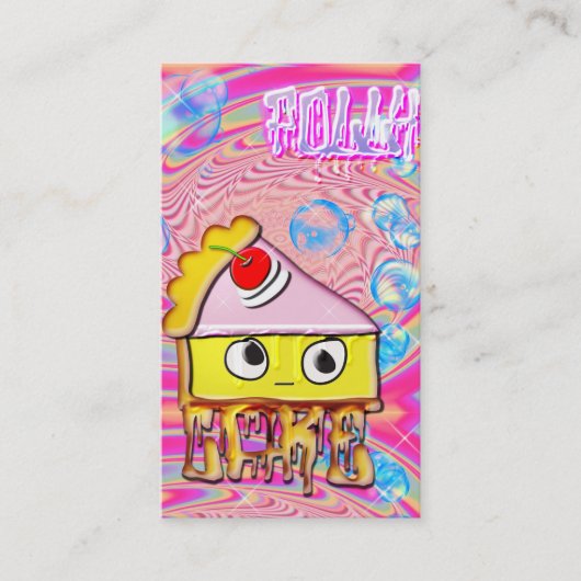 poly cake tortina visitekaartje (Voorkant)