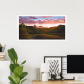 Poly Canyon in Dusk Poster (Thuiskantoor)