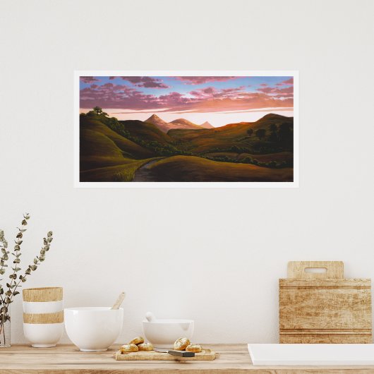 Poly Canyon in Dusk Poster (Keuken)