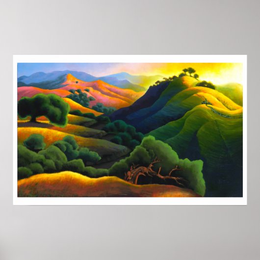 Poly Canyon Poster (Voorkant)