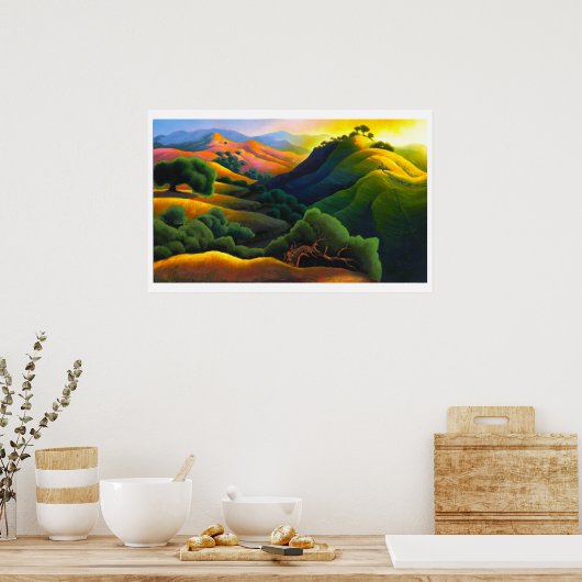 Poly Canyon Poster (Keuken)