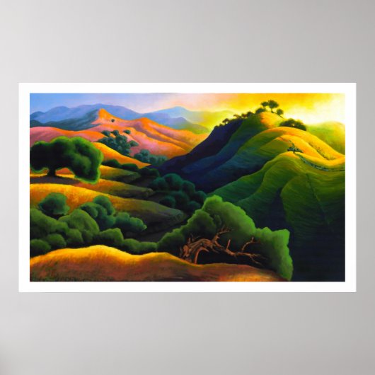 Poly Canyon Poster (Voorkant)