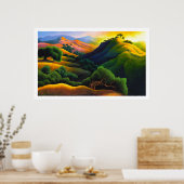 Poly Canyon Poster (Keuken)