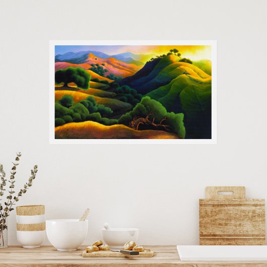 Poly Canyon Poster (Keuken)