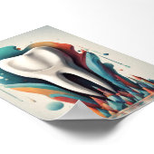 Poly chromatische Tand Art Poster (Hoek)