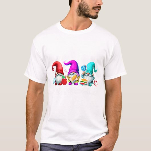 Poly-gnome-ials Three Gnomes Funny Teacher Mathema T-shirt (Voorkant)