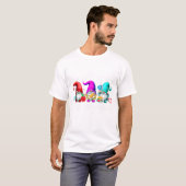 Poly-gnome-ials Three Gnomes Funny Teacher Mathema T-shirt (Voorkant volledig)