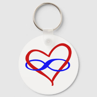 Poly Heart Infinity Sleutelhanger