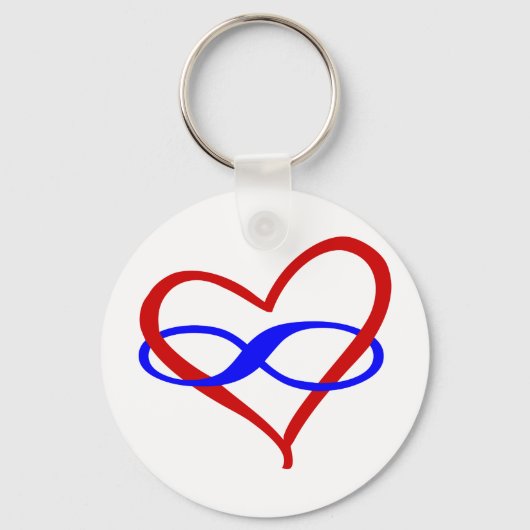 Poly Heart Infinity Sleutelhanger (Voorkant)