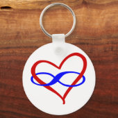 Poly Heart Infinity Sleutelhanger (Voorkant)