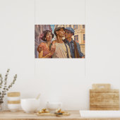 Poly in Parijs Poster (Keuken)