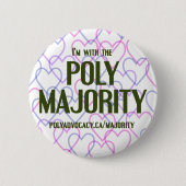 Poly Majority Button 2,25 inch (Voorkant)