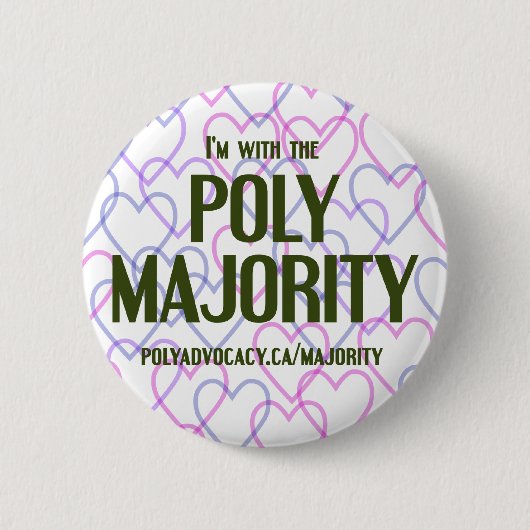 Poly Majority Button 2,25 inch (Voorkant)